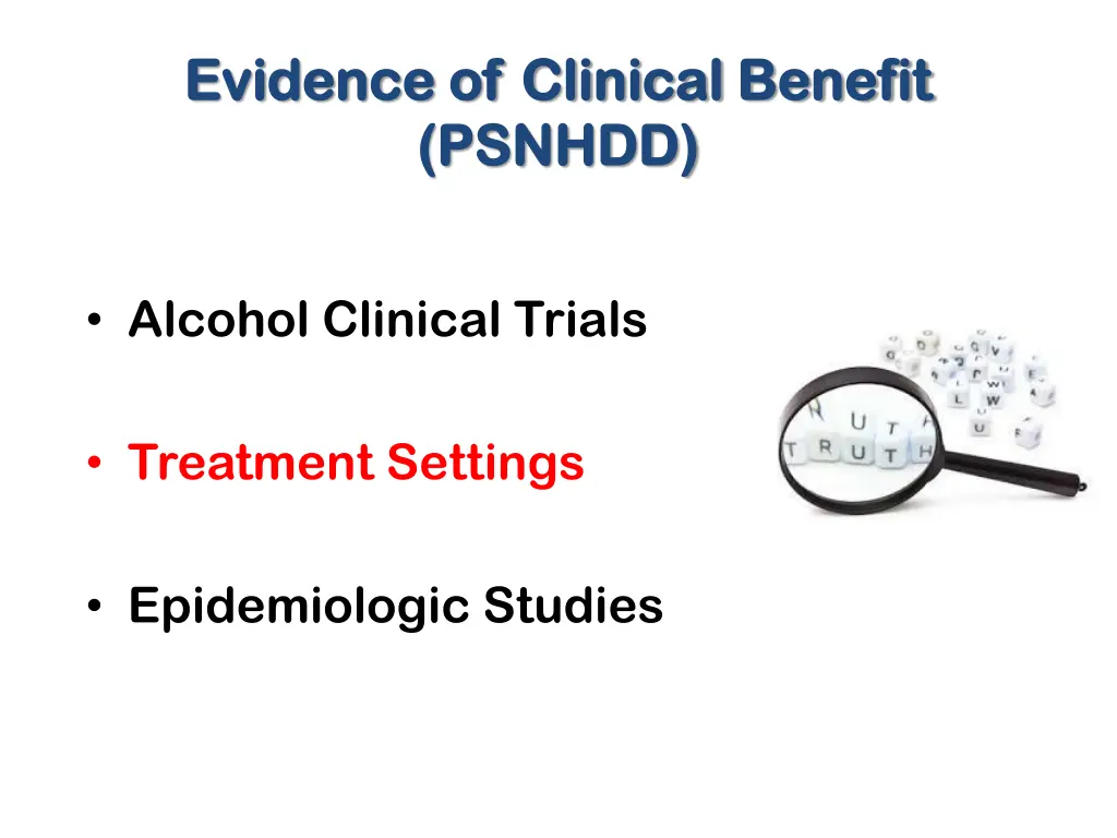 evidence of clinical benefit evidence of clinical 2