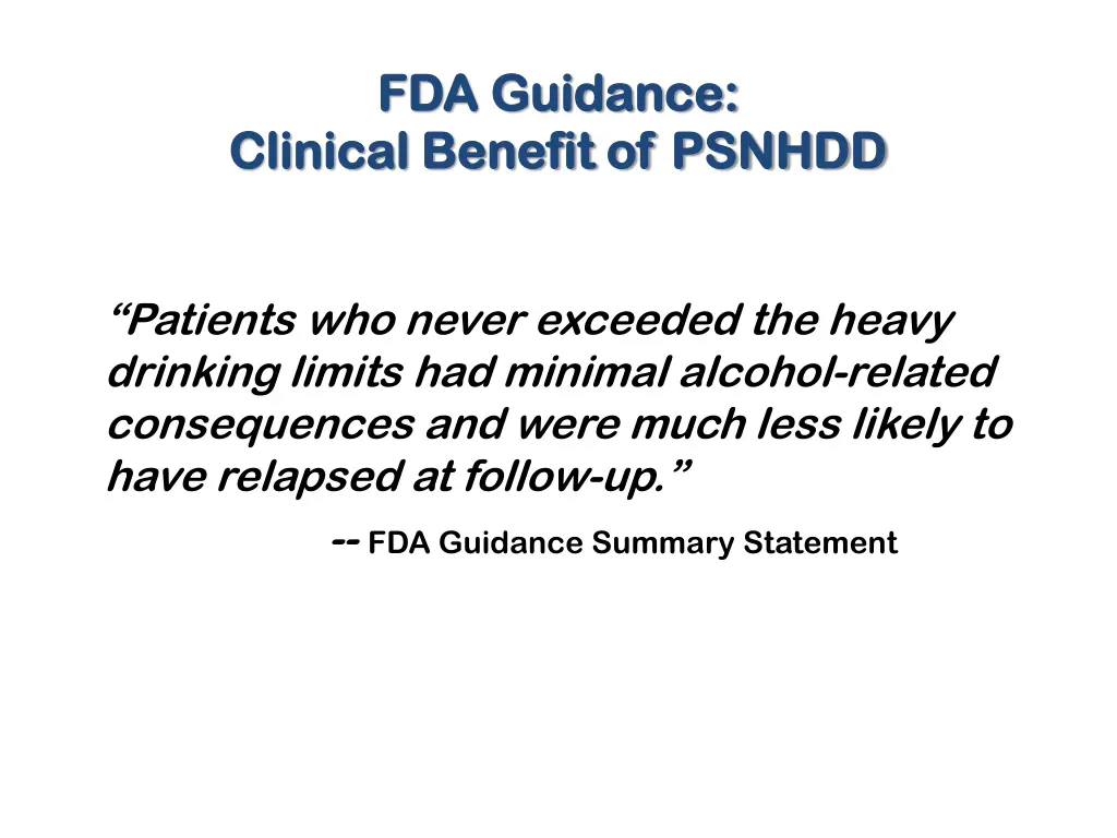 fda guidance fda guidance clinical benefit