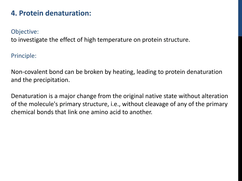 4 protein denaturation