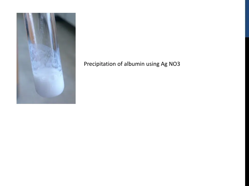 precipitation of albumin using ag no3