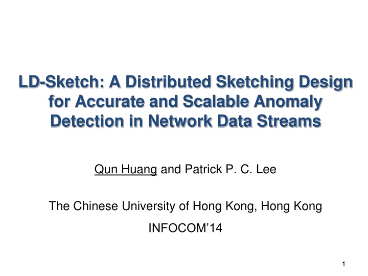 ld sketch a distributed sketching design