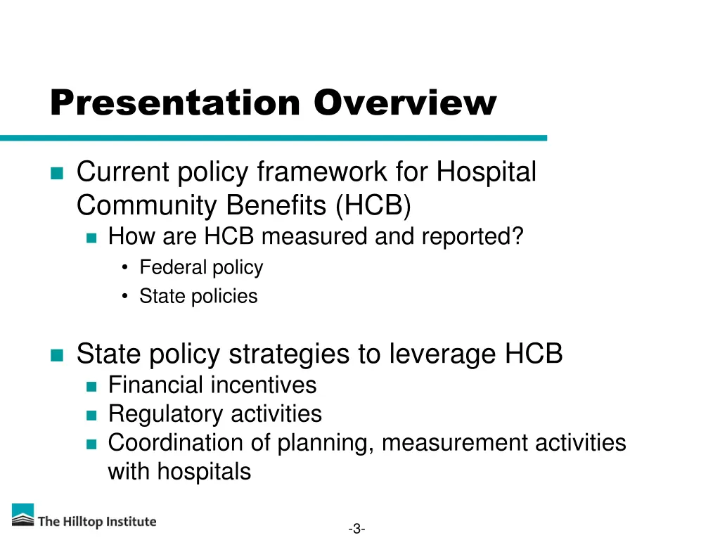 presentation overview