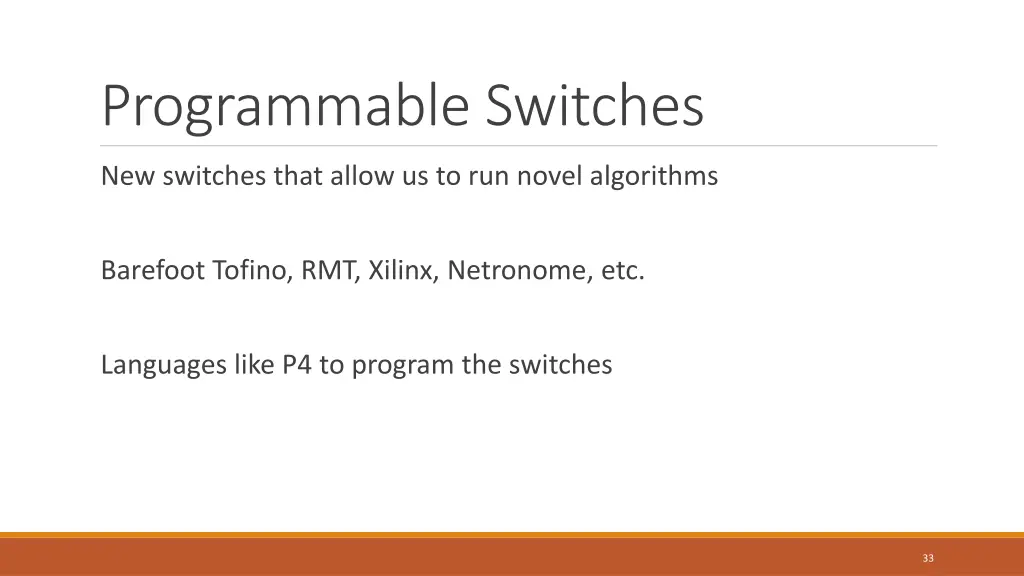 programmable switches