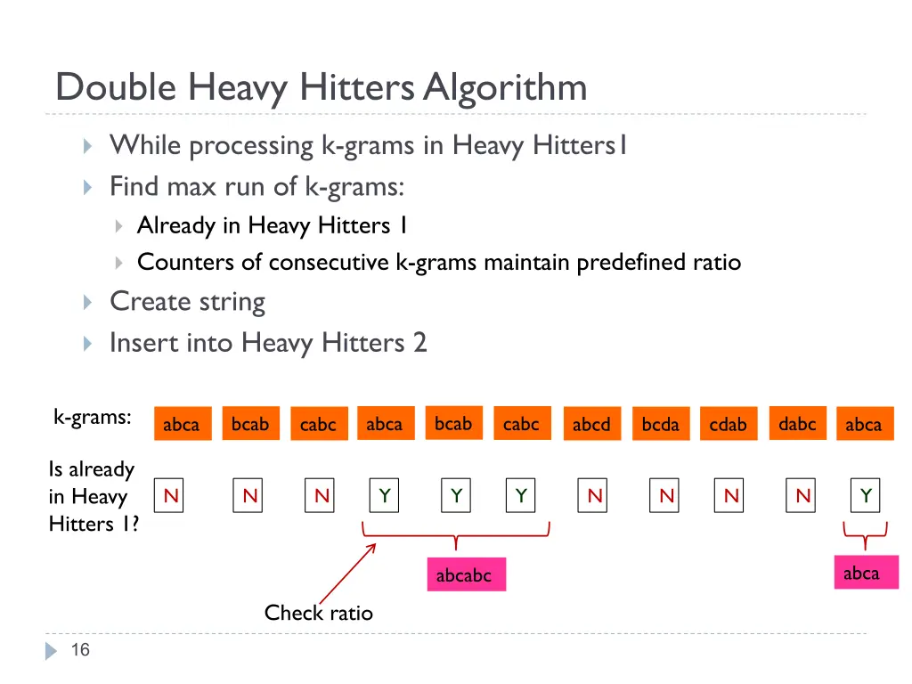 double heavy hitters algorithm