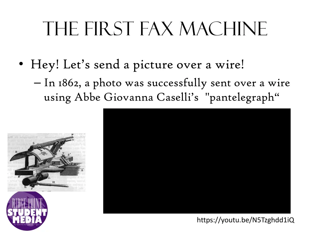 the first fax machine