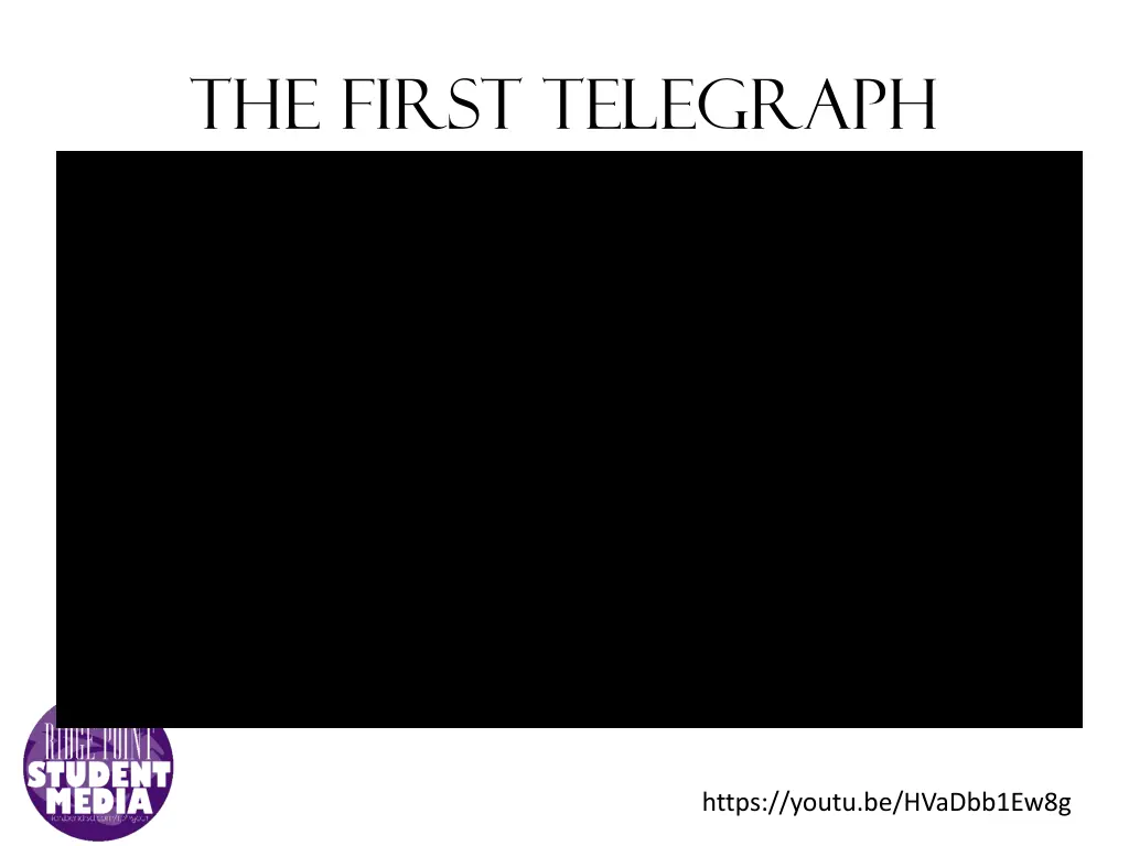 the first telegraph 1