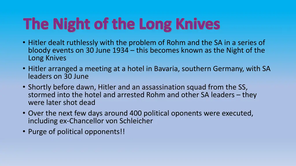 the night of the long knives