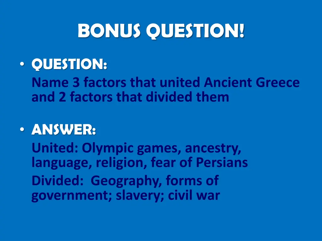 bonus question 1