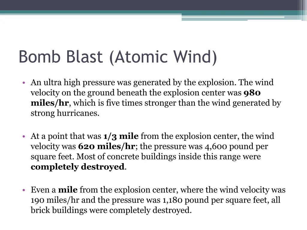 bomb blast atomic wind