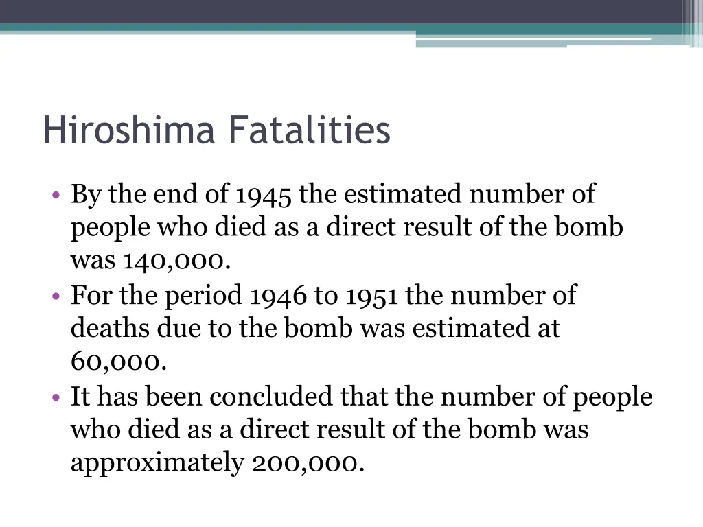 hiroshima fatalities