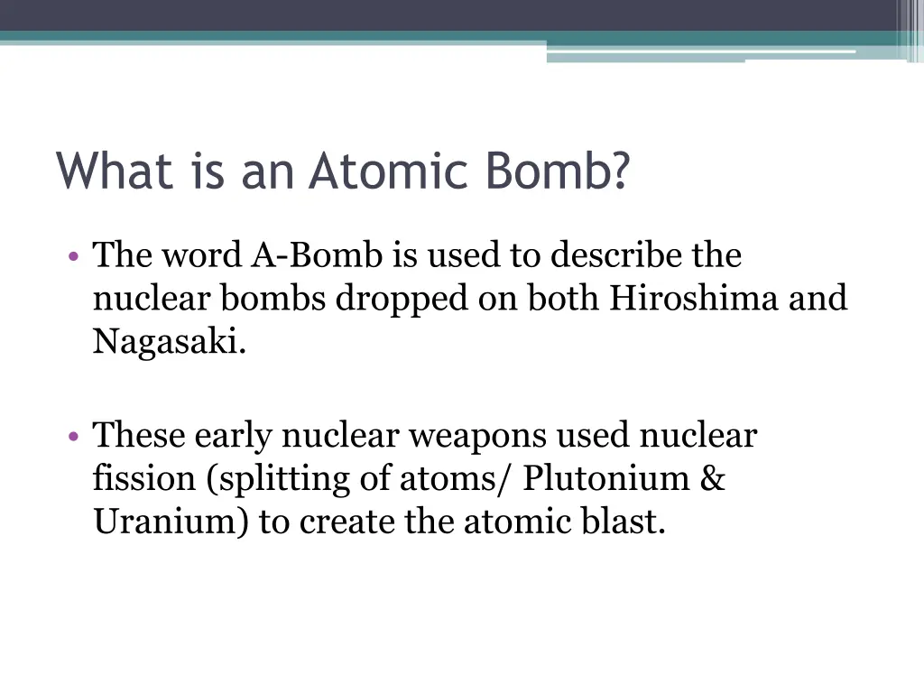 what is an atomic bomb