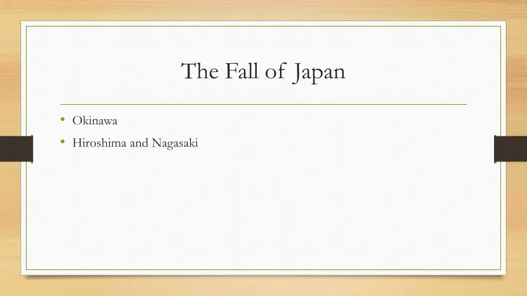 the fall of japan