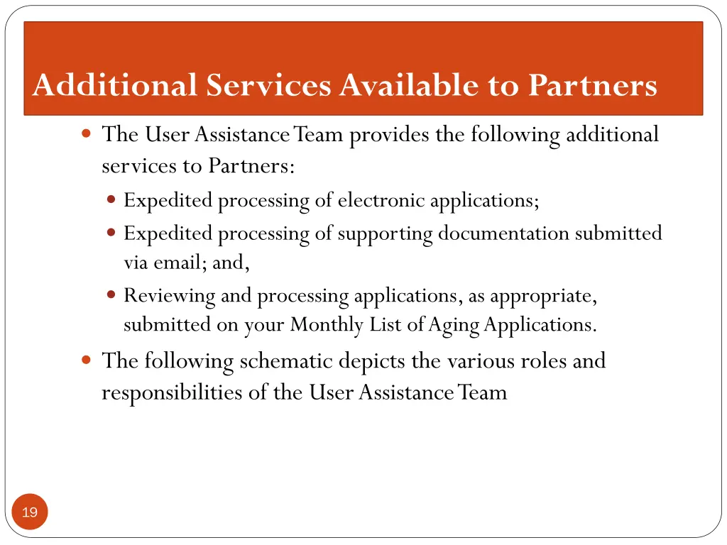 additional services available to partners