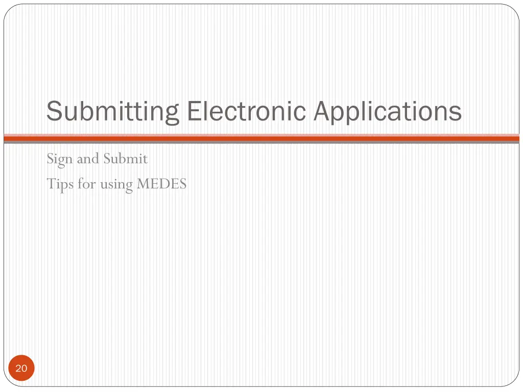 submitting electronic applications