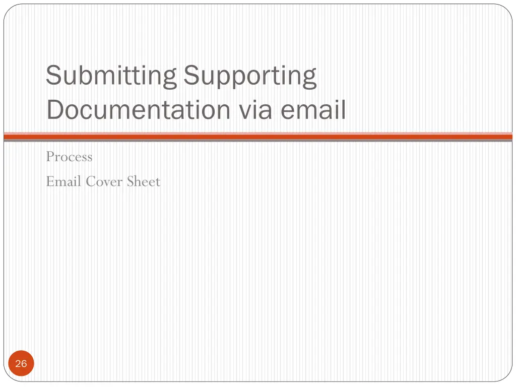 submitting supporting documentation via email