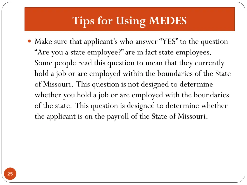 tips for using medes 3