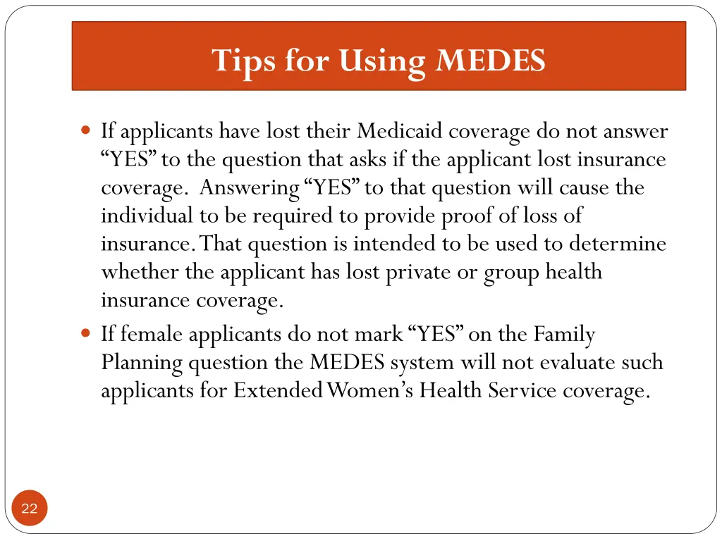 tips for using medes