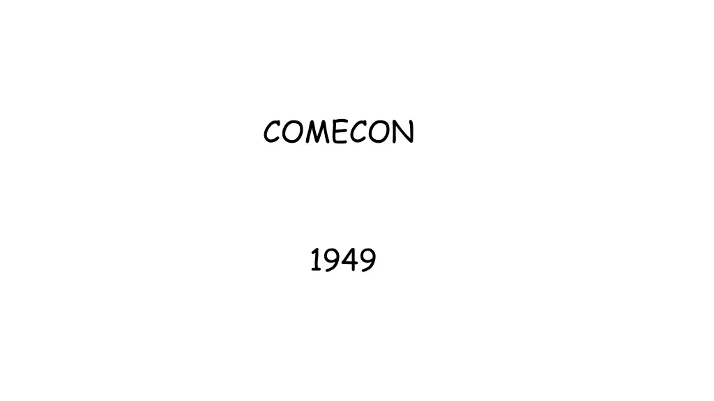 comecon