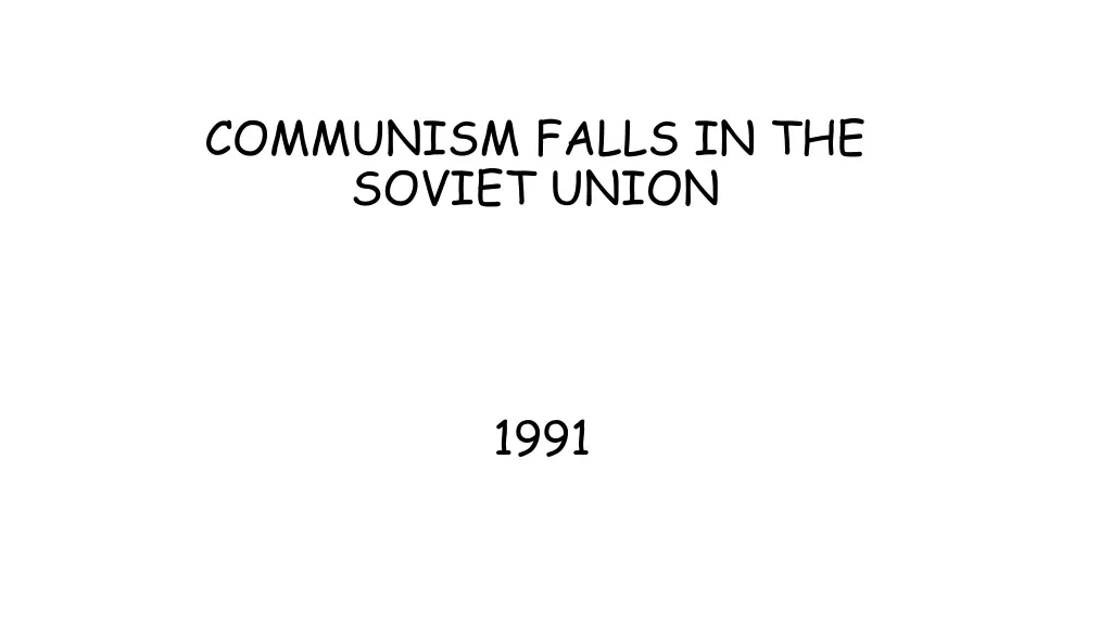 communism falls in the soviet union