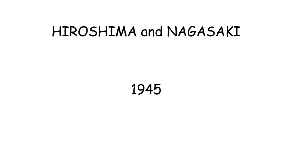 hiroshima and nagasaki