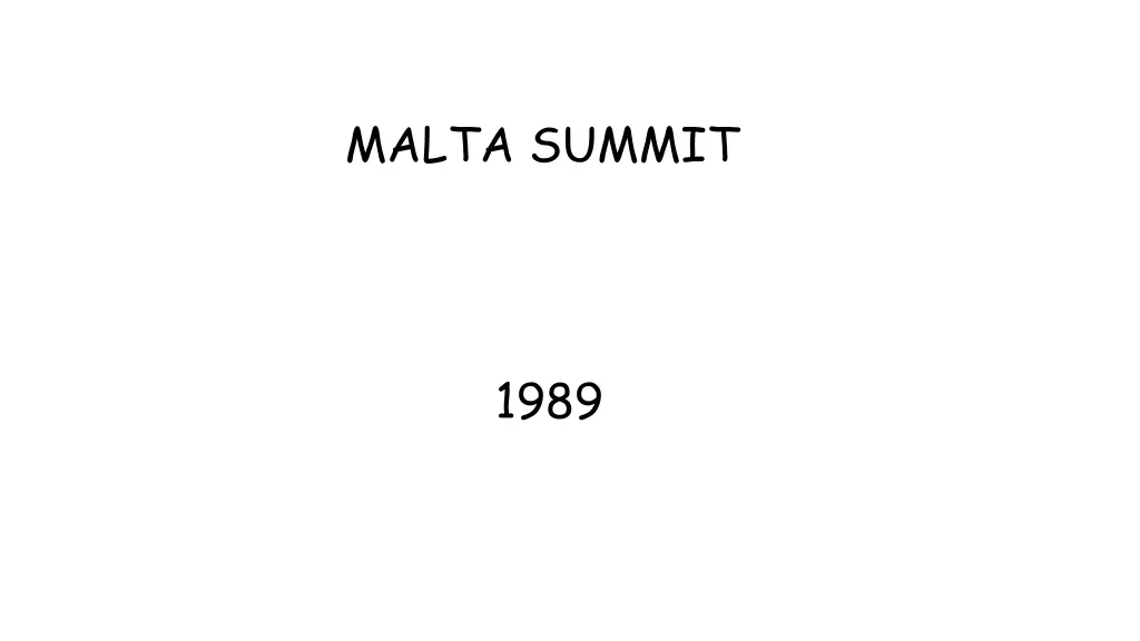 malta summit