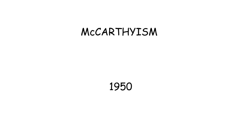 mccarthyism