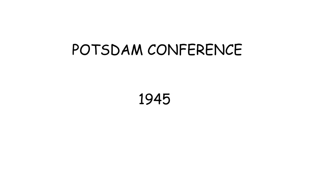 potsdam conference