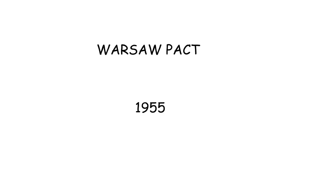 warsaw pact