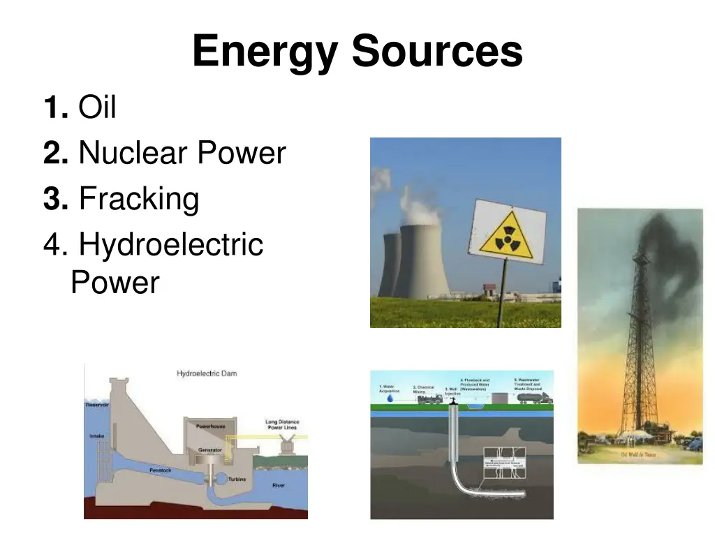 energy sources