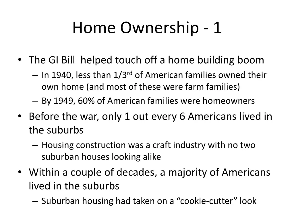 home ownership 1