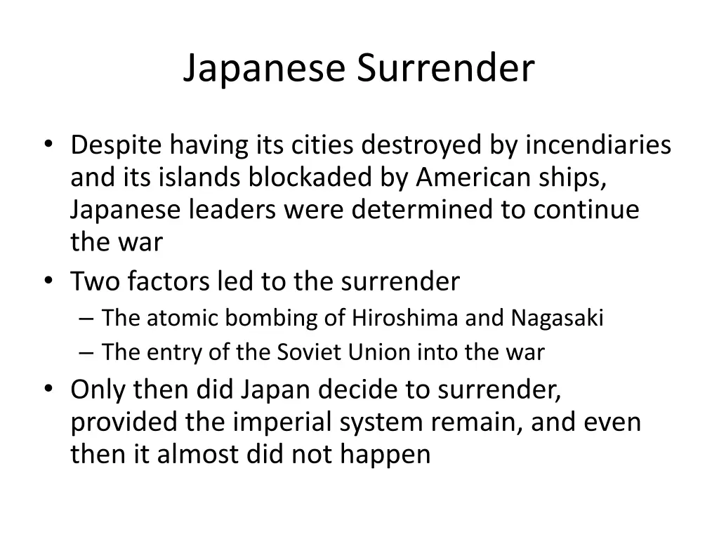 japanese surrender