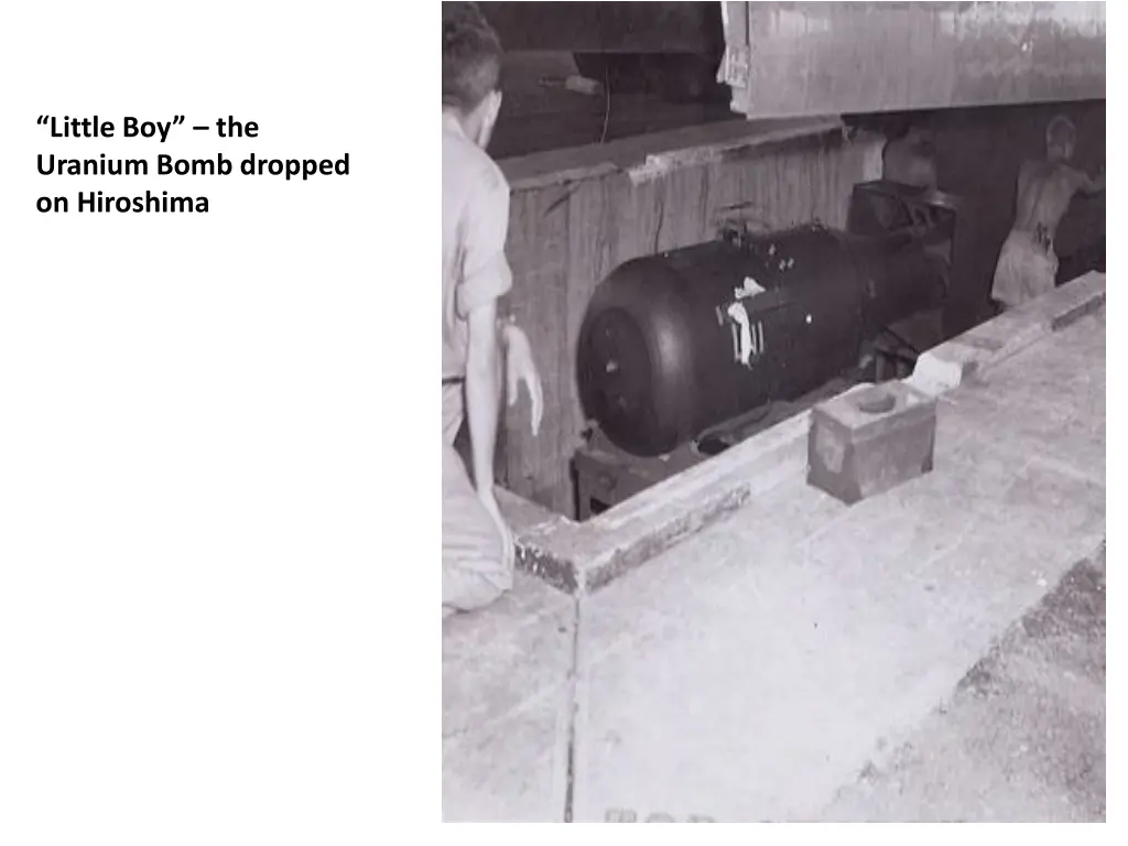 little boy the uranium bomb dropped on hiroshima