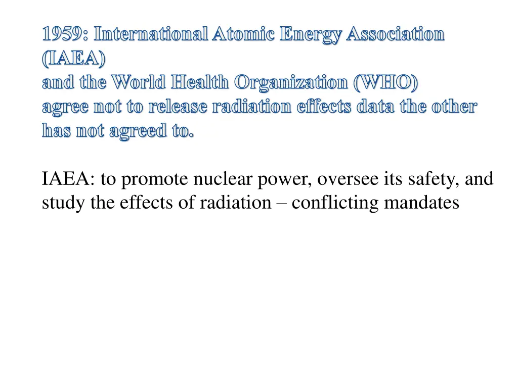 1959 international atomic energy association iaea 1