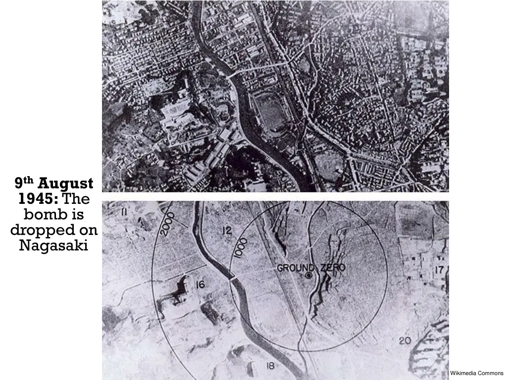 9 th august 1945 the bomb is dropped on nagasaki