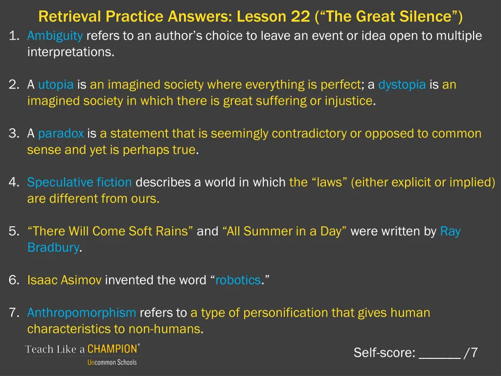 retrieval practice answers lesson 22 the great