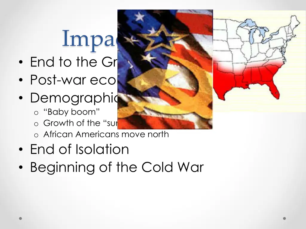 impact of the war end to the great depression