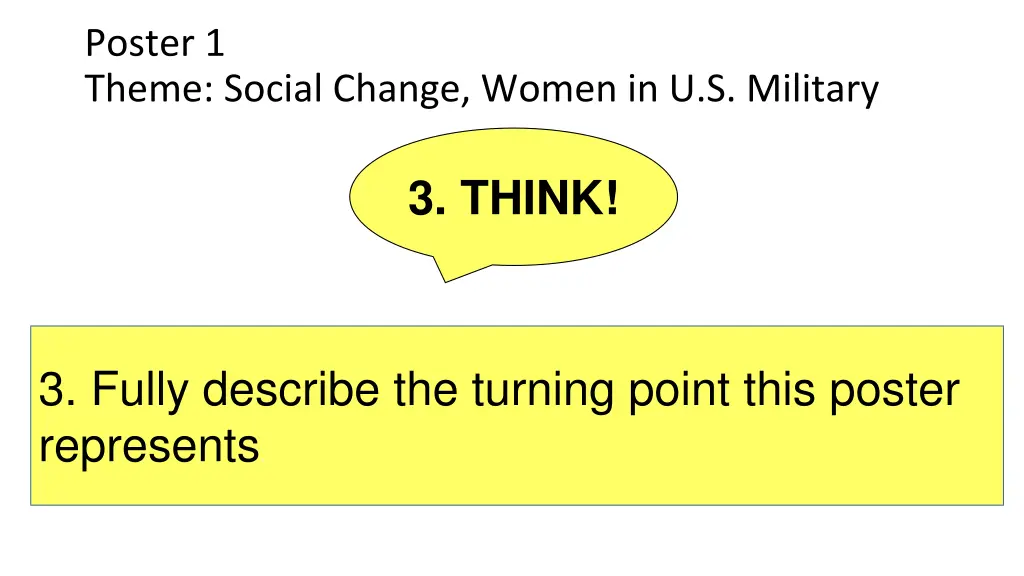 poster 1 theme social change women in u s military 1