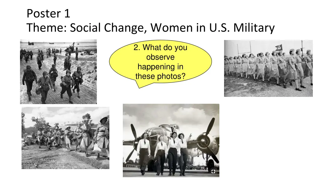 poster 1 theme social change women in u s military