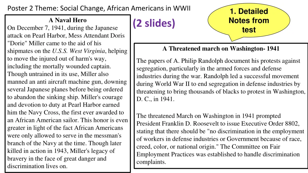 poster 2 theme social change african americans