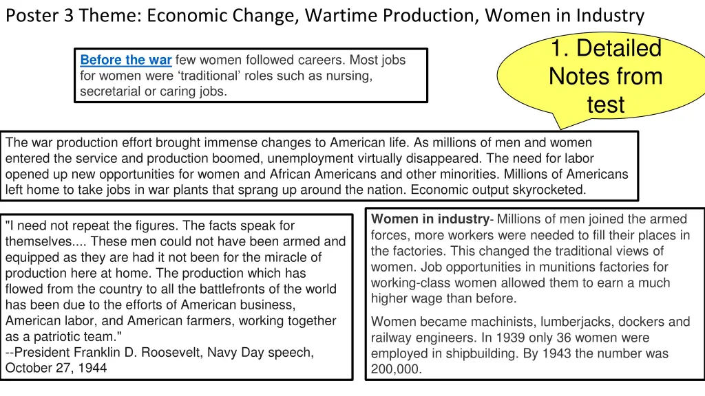 poster 3 theme economic change wartime production