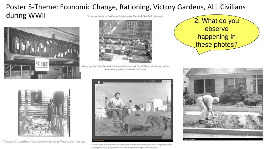 poster 5 theme economic change rationing victory 1