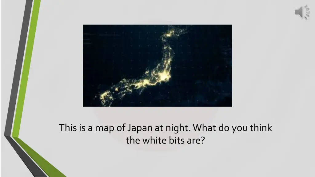 this is a map of japan at night what do you think