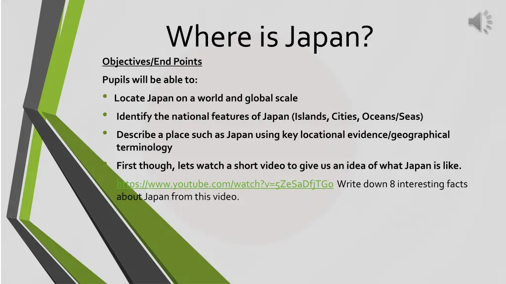 where is japan objectives end points