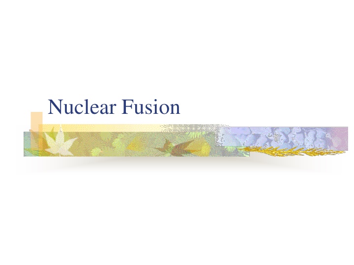 nuclear fusion