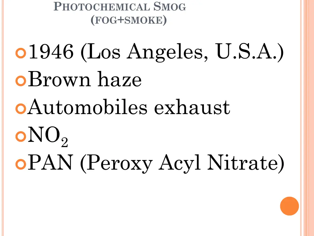 p hotochemical s mog fog smoke