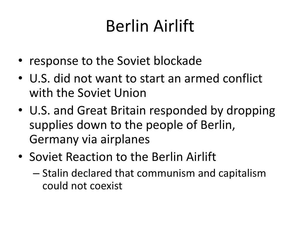 berlin airlift