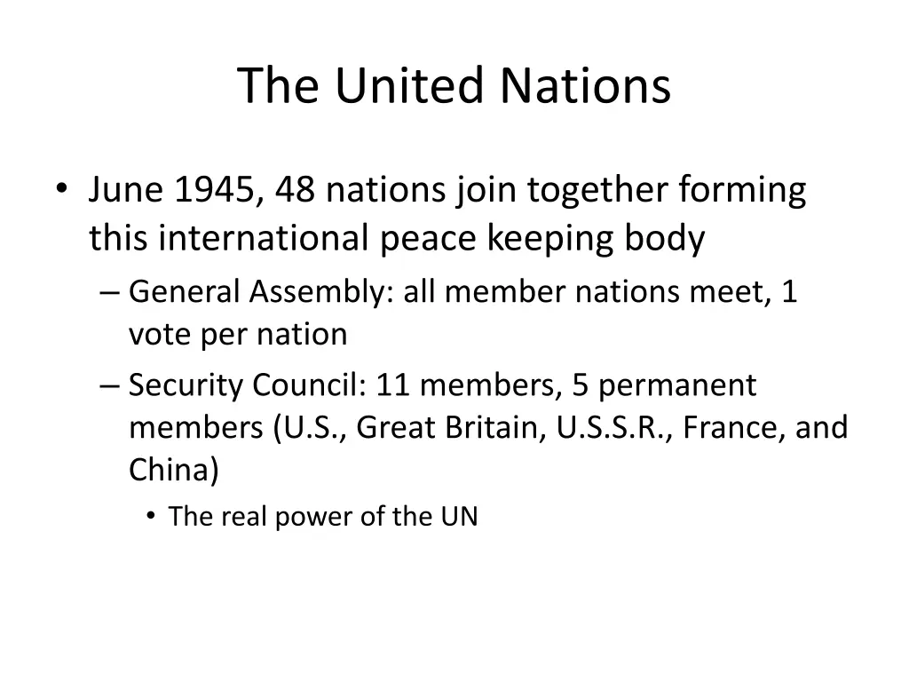 the united nations