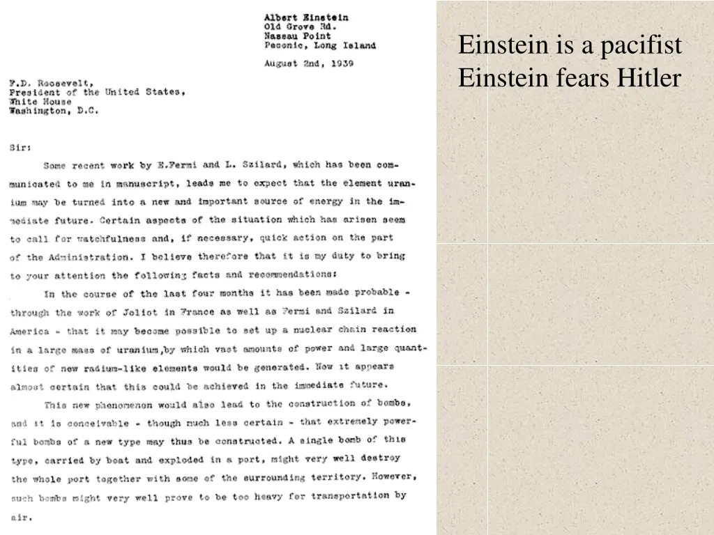 einstein is a pacifist einstein fears hitler