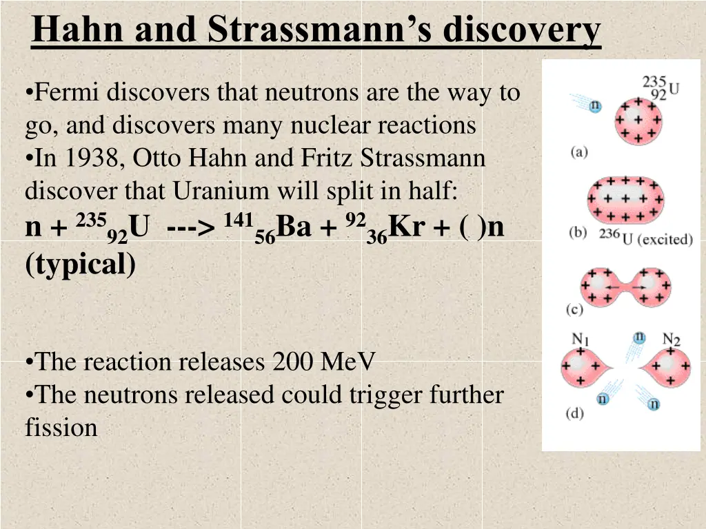 hahn and strassmann s discovery