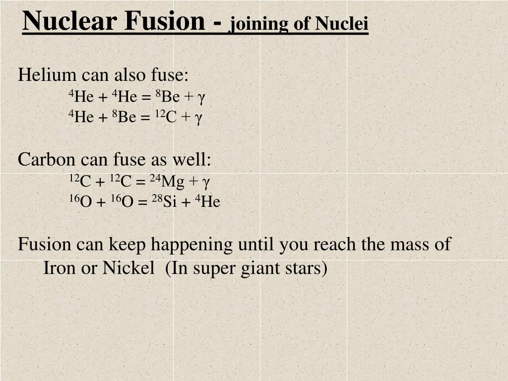 nuclear fusion joining of nuclei 1